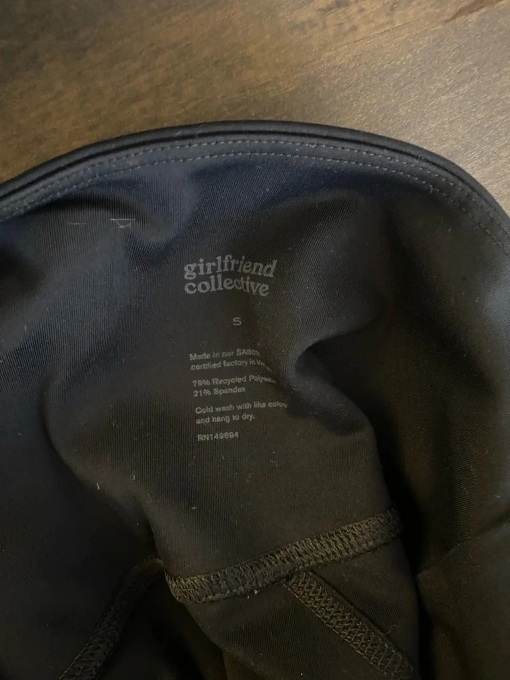 Girlfriend Collective Black 7/8 Leggings